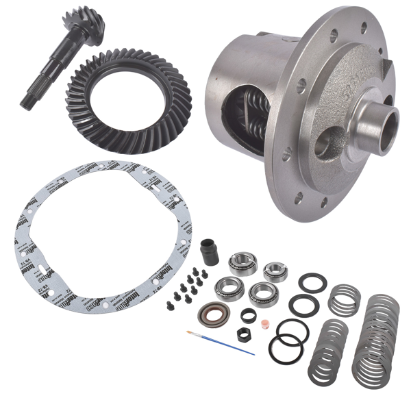 限滑锁套包 8.2" 10-Bolt Posi Gears Bearing Kit 3.73 Ratio Fit for Chevy Nomad Camaro Impala Steel-2