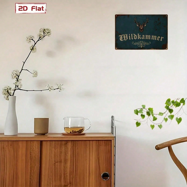 CIFbuy 狂欢节 | 8x8英寸圆形2D平面金属标牌 复古墙面装饰，金色紫色活力十足的嘉年华印花艺术 狂欢节庆典（TikTok, temu 自提物流）-4