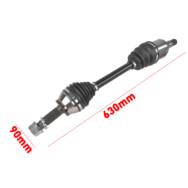 半轴 Front Right Passenger Side Axle Shaft Assembly Fits for INFINITI M56 Q70 Q70L 3.7L V6 5.6L V8 2011-2019 Black 1Pc-2