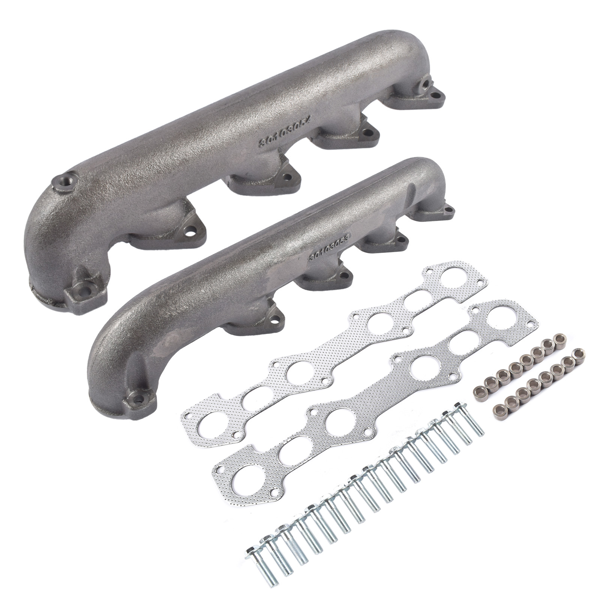 排气歧管 002560CASTF Upgraded Manifold Kit + Hardware Fit for Ford 6.0 Powerstroke 6.0 03-07-4