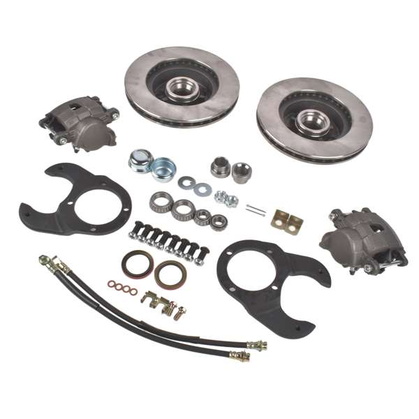 刹车盘套装 5 on 4-1/2 Disc Brake Kit Fit for Ford 1937-48 with Rotors + Calipers + Pads Set-5