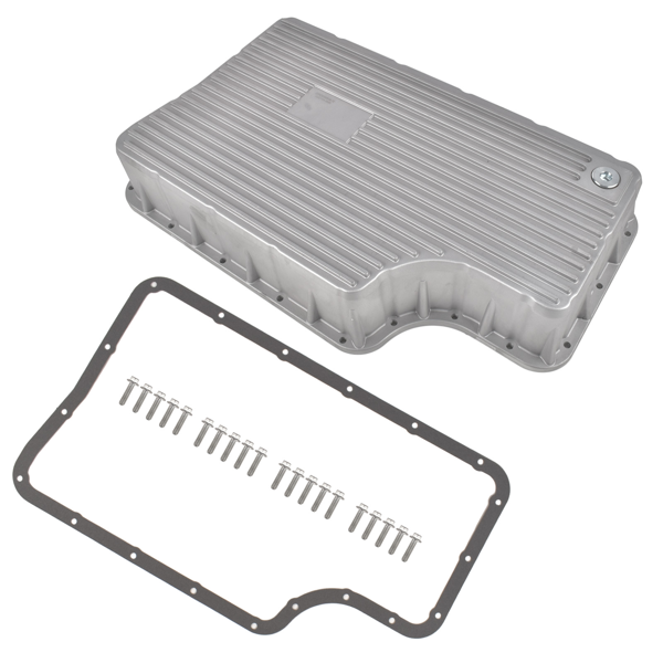 变速箱油底壳 Heavy Duty 6R140 Transmission Deep Pan Fit for  Ford F250/F350 11-19 Aluminum Silver-6