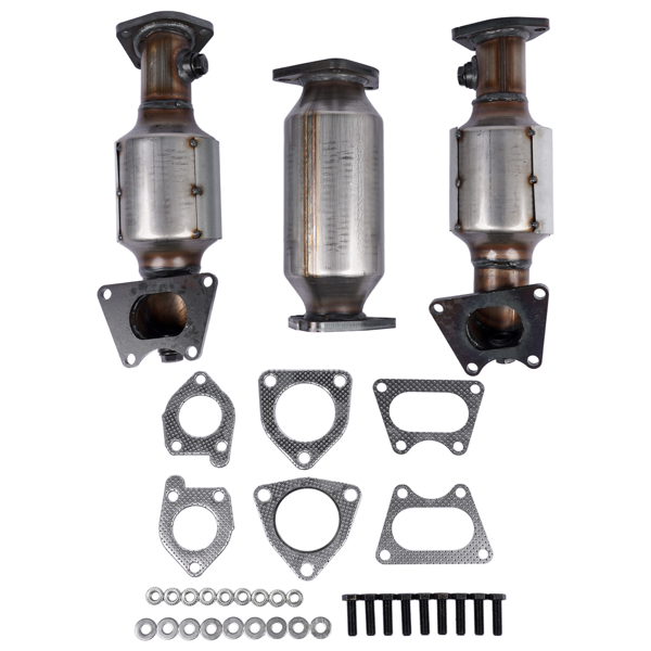 排气管 3x Catalytic Converters Kit Fit for Honda Accord 3.0L 2003-2007 45106 45107 45108-5