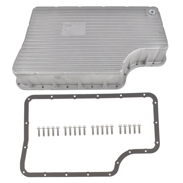 变速箱油底壳 Heavy Duty 6R140 Transmission Deep Pan Fit for  Ford F250/F350 11-19 Aluminum Silver-1