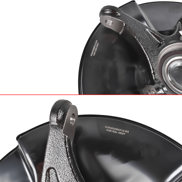 转向节总成 Pair Left+Right Steering Knuckle & Hub Bearing Fit for Honda Civic Si 2006-2011 L4 2.0L-8