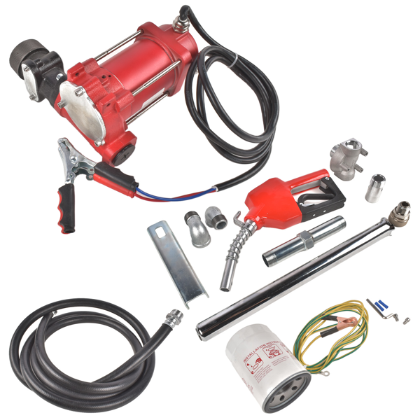 抽油泵 Fuel Transfer Pump 110V 15 GPM High Flow w/Automatic Nozzle & Filter Fit for Diesel-2