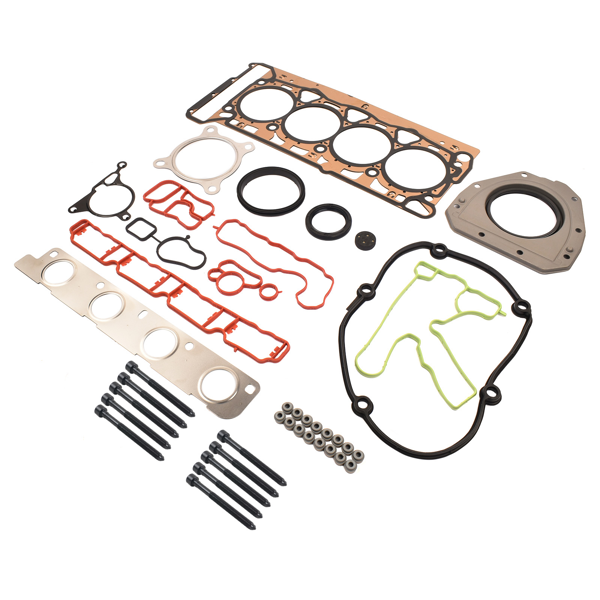发动机大修包套装 Cylinder Head Gasket Bolts Set Replacement for Audi A3 A4 Q5 VW Jetta GTI New Beetle 2.0T-3