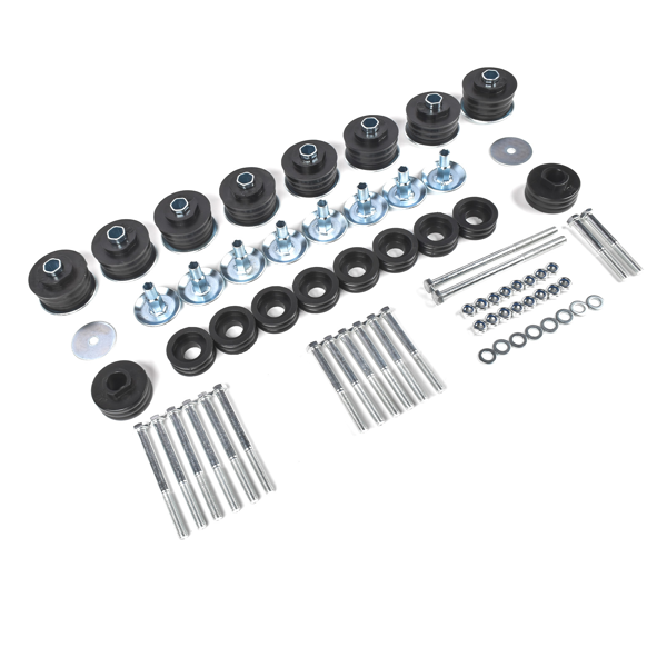 车身衬套套件 Body Cab Mount Bushings Kit &Nut fit for 99-07 Ford F-250 F-350 Super Duty KF04058BK-3