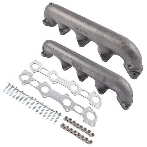 排气歧管 002560CASTF Upgraded Manifold Kit + Hardware Fit for Ford 6.0 Powerstroke 6.0 03-07-6