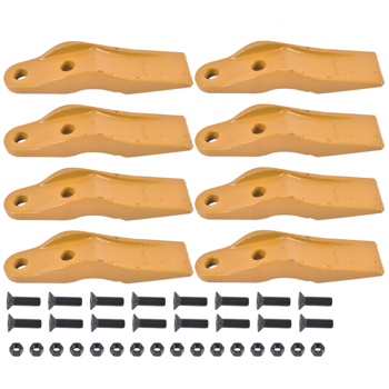 斗齿 8 Pack Bucket Uni-Teeth with Hardware 1324720 Fit for Caterpillar Skid Steers 247 257