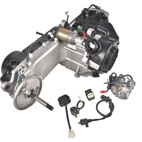 发动机组件 Complete Engine 150CC 4-Stroke Fit for GY6 CVT Scooter Dirt Bike Motor Long Case-7