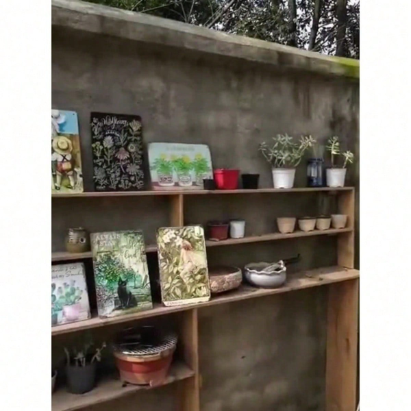 CIFbuy 1个柴犬金属标牌，复古做旧“请勿开门”趣味墙饰，8x12英寸无框农舍装饰（TikTok, temu 自提物流）-7