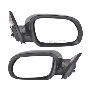 后视镜 Left and Right Manual Fold Non-Heated Door Mirror Fits for Kia Soul LX Hatchback 1.6L 2.0L L4 2020-2025 Black 2Pcs