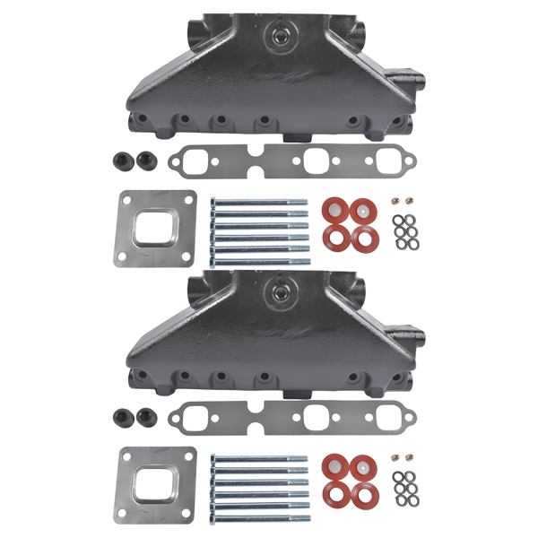 禁售Amazon 排气歧管 2*Exhaust Manifold w/gaskets bolts Replacement for Mercruiser GM 4.3 2002-UP Dry Joint Riser-5