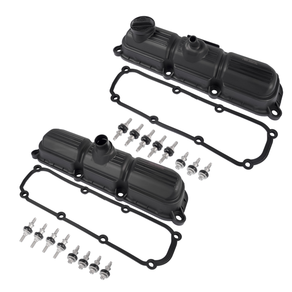 气门室盖 2x Valve Cover Set w/Gasket Replacement for Dodge Caravan Jeep Wrangler Chrysler Pacifica-4