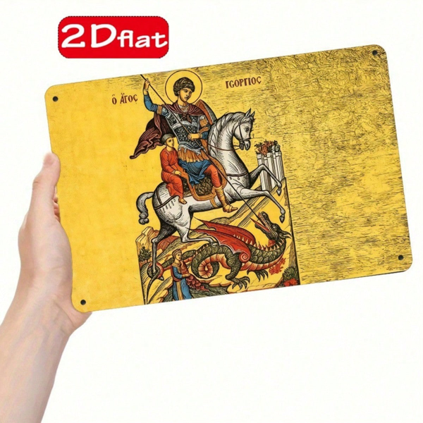 CIFbuy 娜娜奶奶与帕普斯爷爷 复古圆形标识 7.8x7.8英寸 2D平面印刷 复古幽默 有趣墙饰 复古艺术牌匾 Ho（TikTok, temu 自提物流）-2