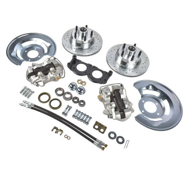 刹车盘套装 Front Disc Brake Conversion Kit & 11" Rotors Fit for 1964-1973 Ford Mustang V8-6