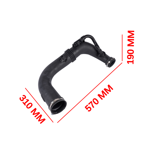 进气管 Plastic Engine Air Intake Hose Fits for C250 SLK250 Coupe Convertible Sedan 1.8L 2.0L L4 2012-2015 Black 1Pc-6