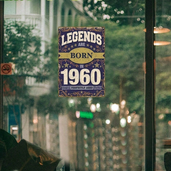 CIFbuy 1960年复古金属墙饰，2D平面做旧酒吧铭牌，8x12英寸耐用金属墙饰，适用于家庭、办公室、俱乐部及户外装饰，怀旧风（TikTok, temu 自提物流）-3