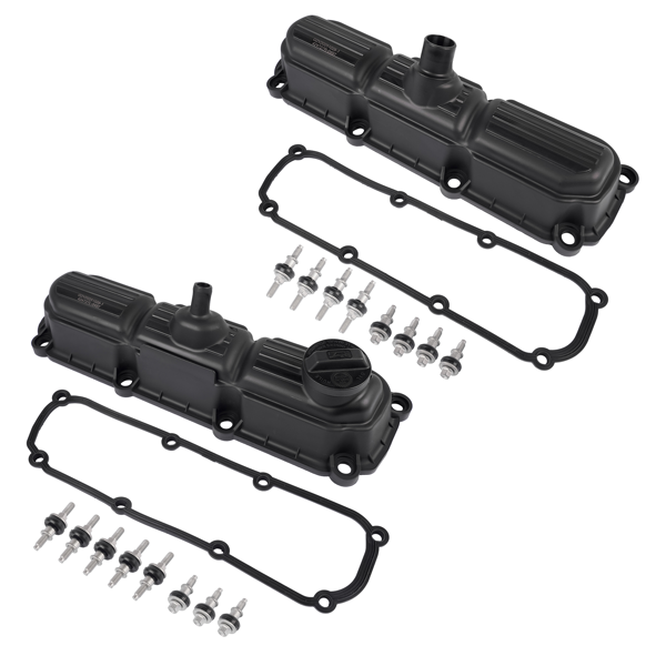 气门室盖 2x Valve Cover Set w/Gasket Replacement for Dodge Caravan Jeep Wrangler Chrysler Pacifica-3