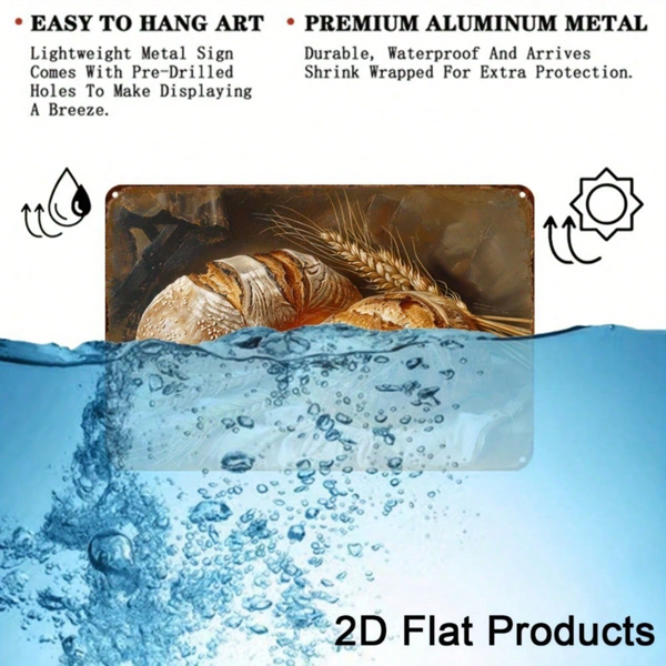 CIFbuy 复古德国语名言 2D 平面金属标牌 8x12 英寸 乡村德语短语墙饰 复古易挂铁质壁挂装饰标牌（TikTok, temu 自提物流）-2