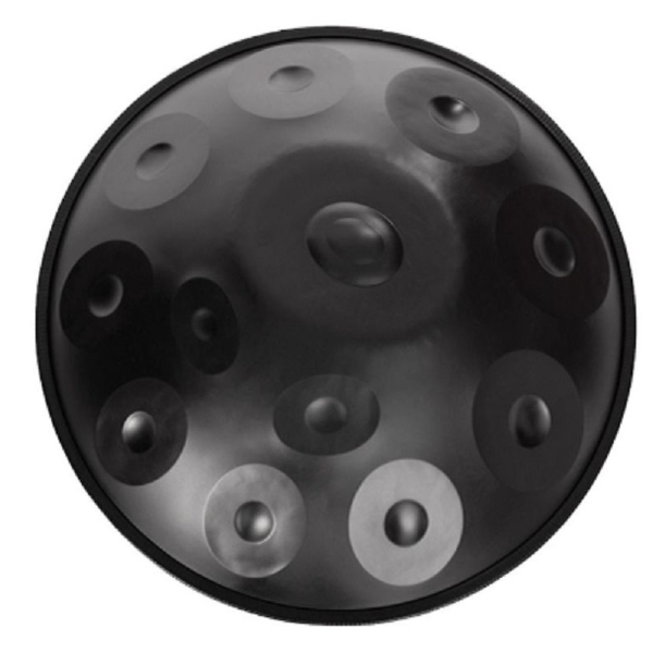 12 音符 黑色纯色手鼓 钢琴打击乐器-4