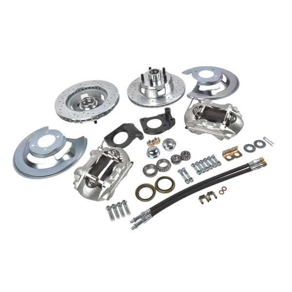 刹车盘套装 Front Disc Brake Conversion Kit & 11" Rotors Fit for 1964-1973 Ford Mustang V8-4