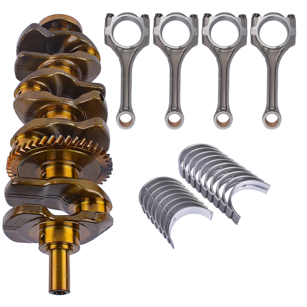 曲轴套装 Engine Crankshaft+Con Rods+Bearings Set Replacement for Toyota Rav4 Highlander Scion tC xB-3