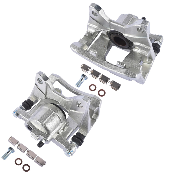 2pcs Rear Brake Caliper w/Bracket Replacement for Dodge Nitro Jeep Liberty Wrangler 3.8L V6 view 6