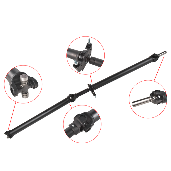 传动轴 Rear Drive Shaft Compatible with Chevrolet Silverado 1500 GMC Sierra 1500 Pickup RWD Only 1999-2006 Black 1Pc-5
