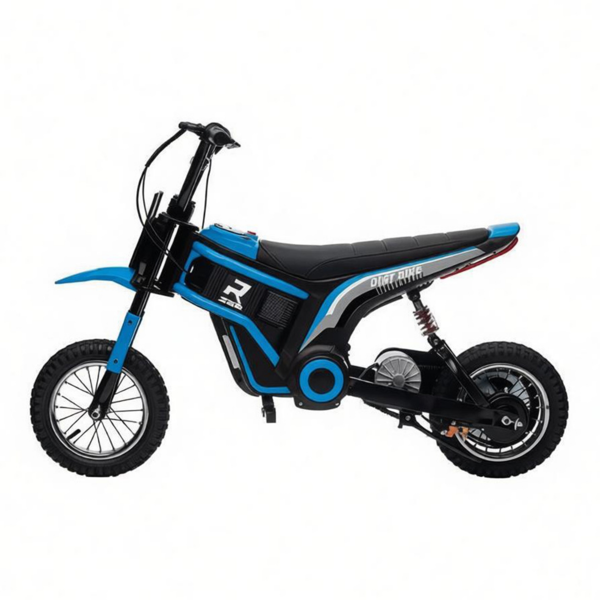 蓝色24V 350W电动越野车-扭握油门高达15英里/小时，适合13岁以上儿童，需要成人监督-2