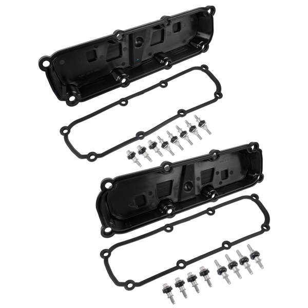 气门室盖 2x Valve Cover Set w/Gasket Replacement for Dodge Caravan Jeep Wrangler Chrysler Pacifica-6