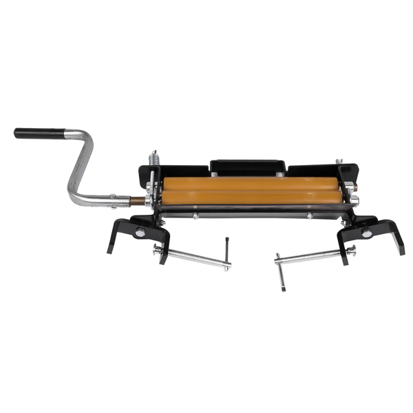 绞干机 Clothes Hand Crank Wringer Fit for Portable Washer Extract Moisture from Towels - Yellow & Black-4