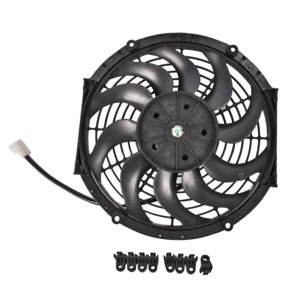 散热器风扇 Radiator Cooling Fan 30100465 Replacement for Spal VA09-BP12/C-54A 24V 12In Low Profile-2