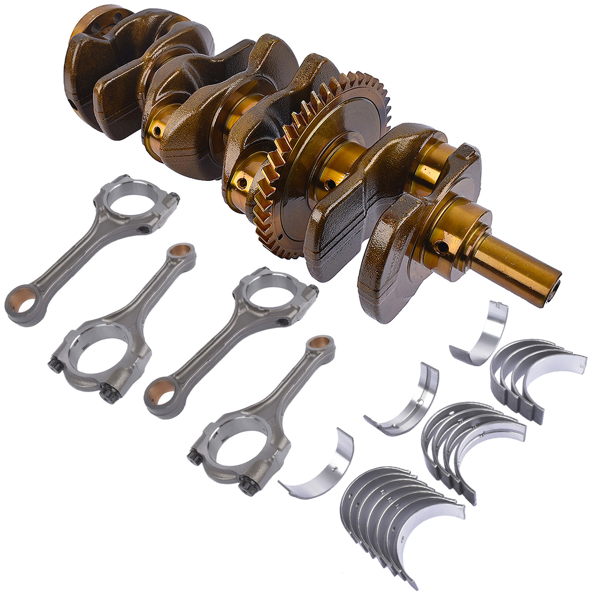 曲轴套装 Engine Crankshaft+Con Rods+Bearings Set Replacement for Toyota Rav4 Highlander Scion tC xB-2