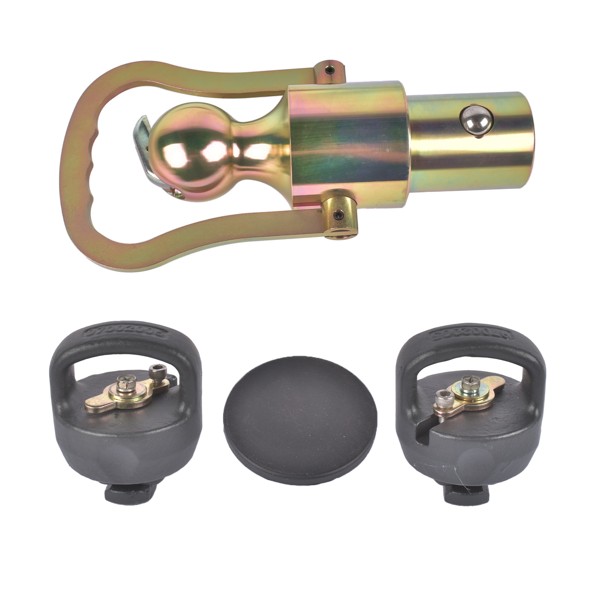 鹅颈工具包 Trailer Ball Hitch GNXA2061 Featuring Easy Lock and Safety Chain Fit for Ford Towing-2