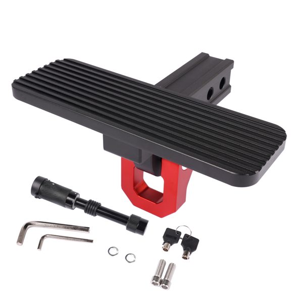 油底壳 Hitch Step 45,000 lbs Max Breaking Strength Fit for 2 Inch Receiver with 3/4" D-Ring-3
