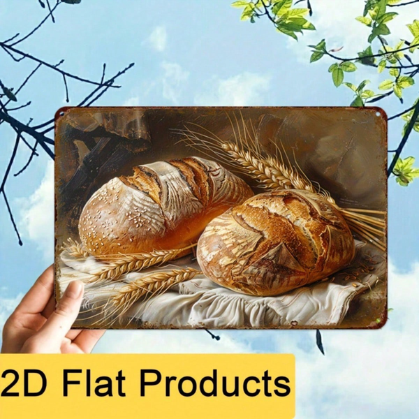 CIFbuy 复古德国语名言 2D 平面金属标牌 8x12 英寸 乡村德语短语墙饰 复古易挂铁质壁挂装饰标牌（TikTok, temu 自提物流）-8