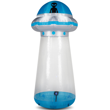 【替换81241045】8.8ft   飞碟UFO 可站人 4颗LED灯 万圣充气装饰 12V