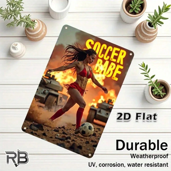 CIFbuy 1个乡村风格金属墙牌 YES 我真的需要这些植物，8x12英寸黄色铁质铭牌，带绿色叶片，趣味植物L（TikTok, temu 自提物流）-8