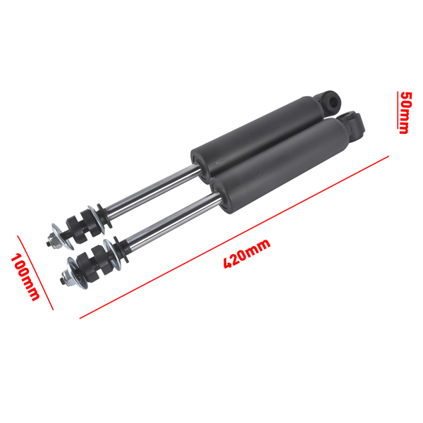 减震器 Front Bolt On Shock Relocator Kit Fit for Chevrolet Bel Air Impala El Camino 1958-1964 Black-7
