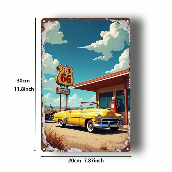 CIFbuy 复古金属铁皮墙饰 8x12 英寸，多语言励志名言标牌，防水防锈 2D 平面家居办公装饰（TikTok, temu 自提物流）-2