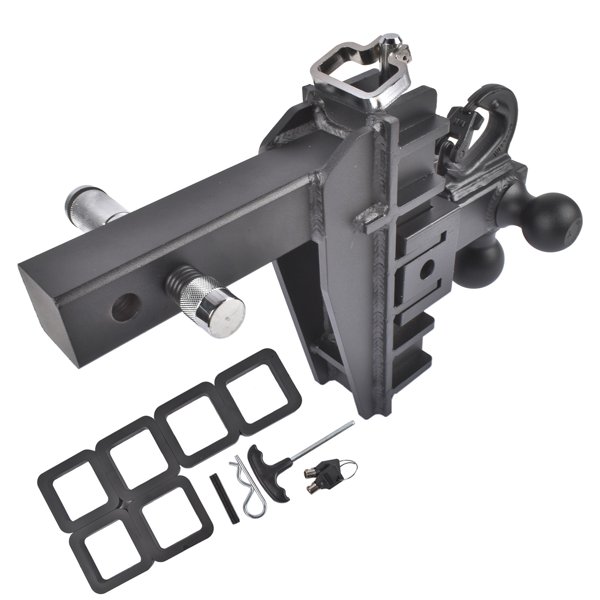 拖车挂接装置 Trailer Hitch 6-inch Drop/Rise with Hook Tri-Ball 1-7/8" 2" 2-5/16" Drop Hitch-8