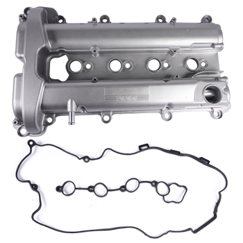 气门室盖 Engine Valve Cover with Gasket Fit for Chevy HHR 2006-2011 Cobalt 2006-2010 Pontiac Solstice 2006-2009 Silver 1Pc