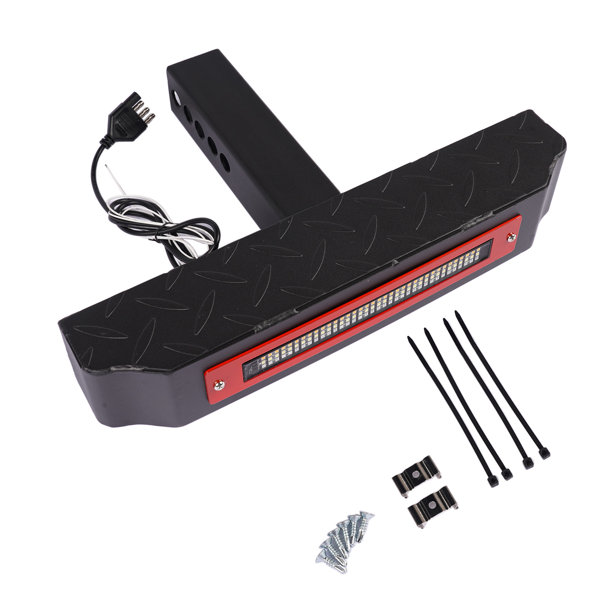 踏板 Hitch Step with Light 108 LED Brake Lighting (6 Modes) 700lbs Max Load Steel Bar-4