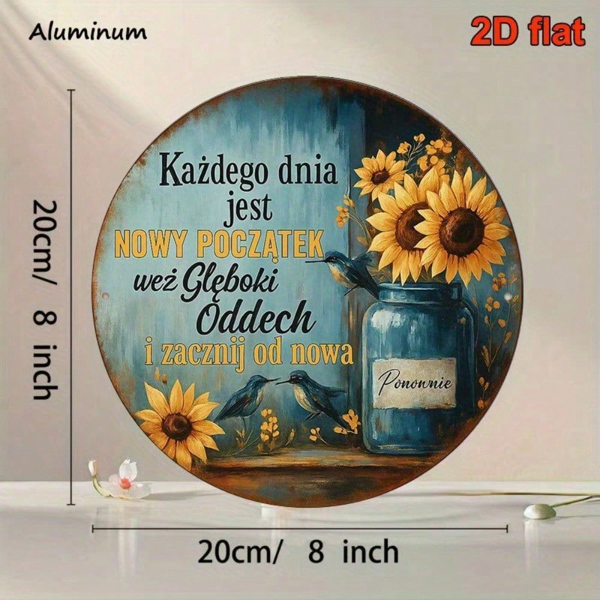 CIFbuy 独角兽欢迎2D平面金属标牌，8x12英寸粉色彩虹星墙饰，防水防锈卧室家居装饰（TikTok, temu 自提物流）-3