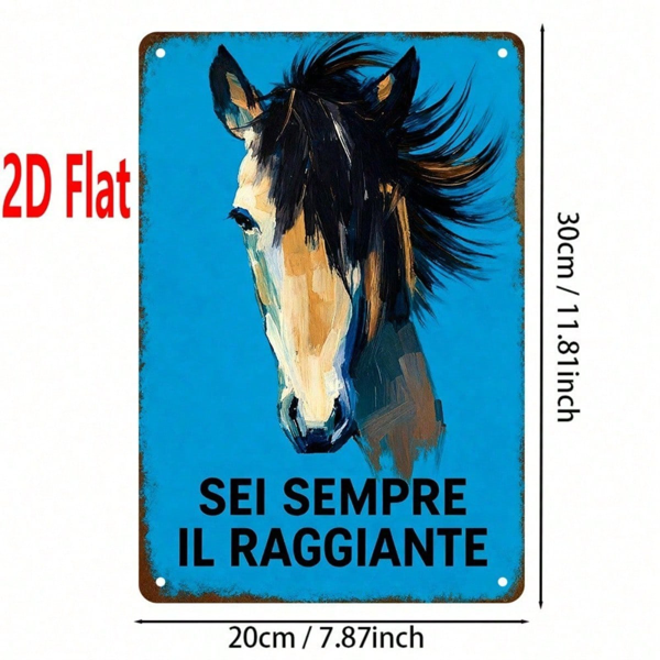 CIFbuy 复古蕨类植物2D平铁金属标牌 8x12英寸 耐用怀旧风格金属铭牌 装饰墙面艺术画，适用于酒吧、卧室（TikTok, temu 自提物流）-2