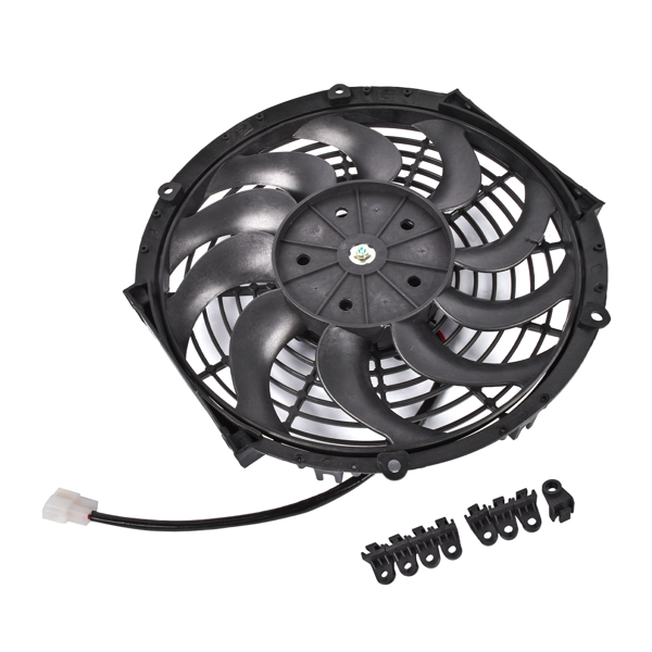 散热器风扇 Radiator Cooling Fan 30100465 Replacement for Spal VA09-BP12/C-54A 24V 12In Low Profile-4