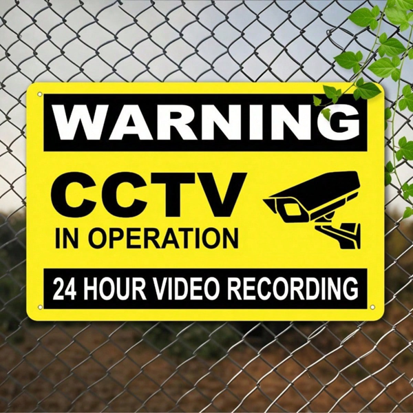 CIFbuy 复古农舍杜宾犬剪影警示牌，质朴铁艺金属墙面装饰，防水防锈，室内外均可使用，二维平面（TikTok, temu 自提物流）-1
