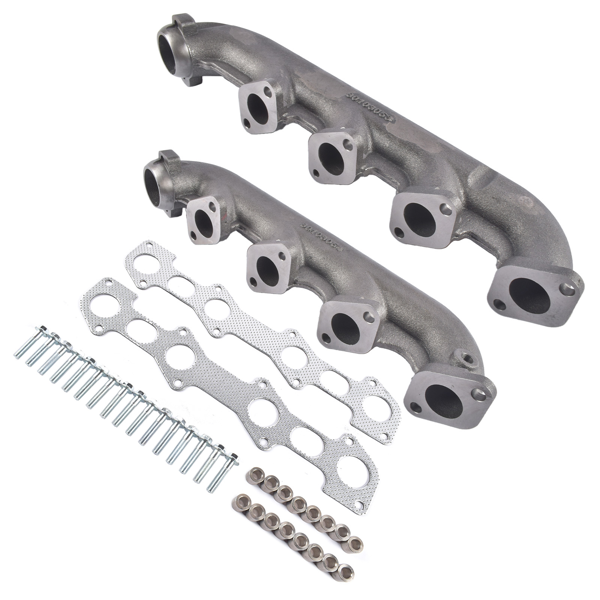 排气歧管 002560CASTF Upgraded Manifold Kit + Hardware Fit for Ford 6.0 Powerstroke 6.0 03-07-3